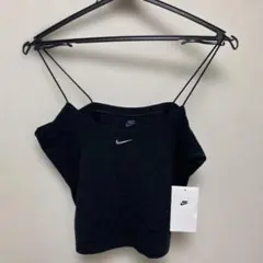 NIKE ナイキ キャミソール クロップド丈 ブラック L タグ付き 未使用のサムネイル