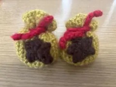 どうぶつの森 ベル袋 手編み インテリア雑貨