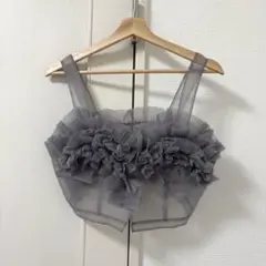 REKISAMI　レキサミ　ウール　ジレ　ベスト　ロング　刺繍　グレー 人気商品 REKISAMI レキサミ ウール ジレ ベスト ロング 刺繍 グレー 人気商品