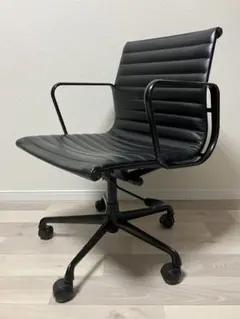 イームズ　ICF 本革　本皮　アルミナムグループマネジメントチェア　黒　ブラック