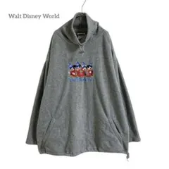ウォルトディズニー ミッキー フリース カットソー 長袖 XL 刺繍 ゆったり