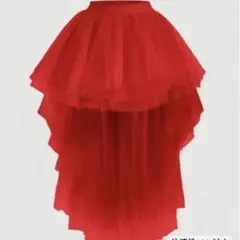 SHEIN MOD レイヤードミニスカート レッド