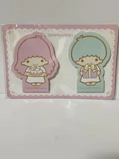 リトルツインスターズ メモ帳2冊セットキキララ 【レトロ】　2013