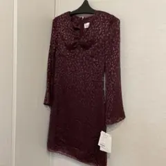 値下げしました　新品　ワンピース　ワインレッド　日本製　サイズ9