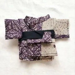 受注生産 浴衣 着物 ちびぐるみ ぬい服 和柄 矢絣 麻の葉 - メルカリ