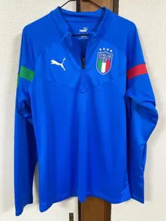 イタリア代表 2022 プレマッチセットアップ ブルー 海外Ｍサイズ 正規品 ラスト1点 イタリア代表 2022 プレマッチニットトップ ブルー 海外S