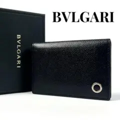 未使用展示品✨ BVLGARI ミニ財布 サークルロゴ クラシコ ブラック 赤