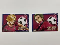 ONE PIECE ワンピース 浦和レッズ スクエア 缶バッジ サンジ ゾロ