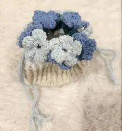 ハンドメイド 巾着袋 ネモフィラ