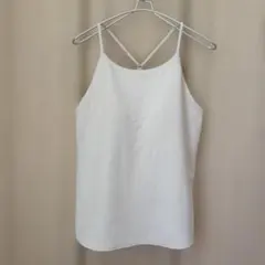 ★UNIQLO★クレープジャージーブラキャミソール★オフホワイトXL★
