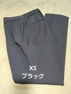 PLST リネンブレンドスティックパンツ XS ブラック