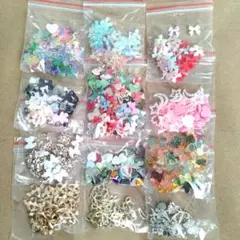 ネイルパーツ　デコパーツ　大量　まとめ