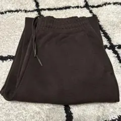 UNIQLO C スウェットワイドパンツ ダークブラウン