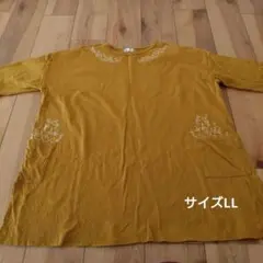 レディース カラシ色チュニック LLサイズ