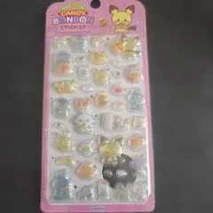 韓国★ポケモン ポケピース キャンディ ボンボン ステッカー シール ピンク