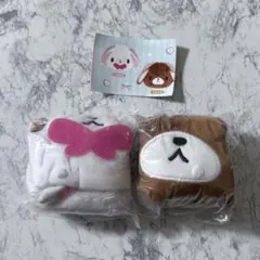 シュガーバニーズ ふわふわ巾着　ガチャガチャ くろうさ　しろうさ