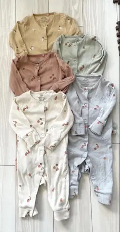 NEXT baby フルーツ柄ロンパースセット 5点