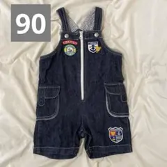 MIKI HOUSE デニムロンパース 90サイズ