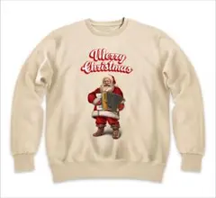 クリスマス サンタ ホリデー アコーディオン スウェット トレーナー メンズ