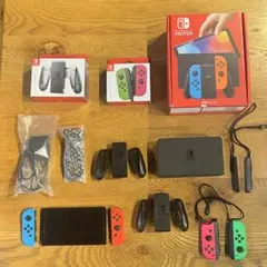 Nintendo Switch 有機ELモデル 本体➕JOYCON&グリップ