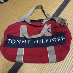 TOMMY HILFIGER ボストンバッグ レッド