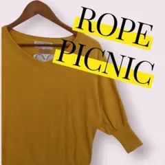 ROPE PICNIC ラグランセーター レディース　M イエロー RHS19