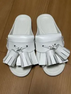 bench / レザータッセルローファーサンダル