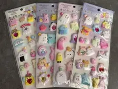 3Dマシュマロシール、ストーン付き！4枚セット！