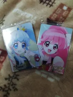 プリキュアウエハースカードHR2枚セット。キュアラブリー、プリンセス
