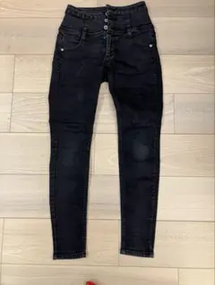 ◎Heather ISKOハイウエストスキニー パンツ デニム　ブラック