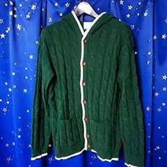 BEUTY&YOUTH フード付きケーブル編みニット