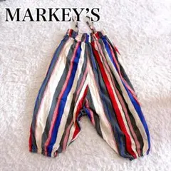 MARKY'S 極美品✨ストライプ　ソウガラサルエルサロペット　サイズ調整可能