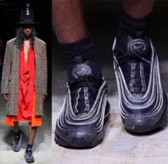 【美品】コムデギャルソン オム プリュス ナイキ エアマックス 97 黒25.5