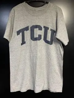 CHANPION 80年代 ヴィンテージtシャツ 染み込みプリント カレッジt 