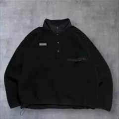 90s USA製 Columbia フリース スナップT ブラック ヴィンテージ