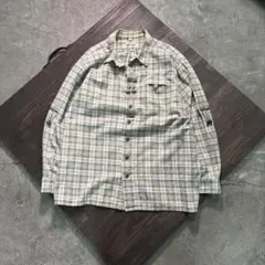 7BS2 LANDHAUS ネイティブデザイン　フランネルシャツ　古着