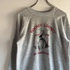 Vintage 80's Hanes ヘインズ プリントスウェット ホッケー