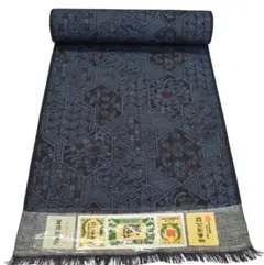 【新品】結城紬　反物　正絹　証紙付き