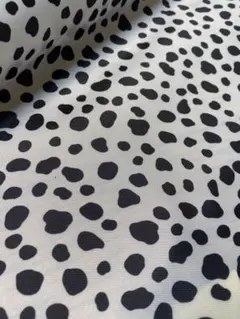 2m 撥水加工　新柄　ポリエステルオックス　ダルメシアン　生地