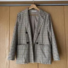CPCM チェック柄 テーラードジャケット