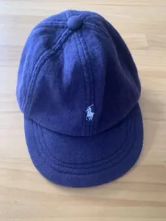 ラルフローレン　ベビーキャップ帽子（4-9m)ネイビー