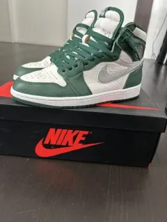 NIKE エアジョーダン ハイカット スニーカー グリーン/ホワイト