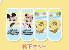 ディズニー キャラクター ソックス 4足セット ハローハローサマーのサムネイル