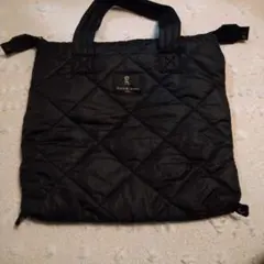 早い者勝ちイタリア・ブラックキルティングトートバッグ