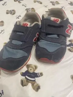 New Balance キッズシューズ ネイビー/グレー