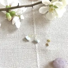 SALE 訳あり　糸魚川翡翠　原石　天然石　ハンドメイド　ピアス