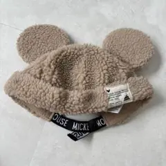 東京ディズニーリゾート ミッキー耳付き帽子 ファンキャップ ベージュ45