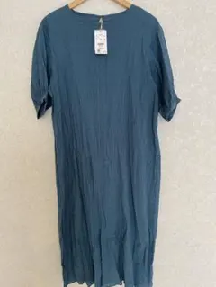 【新品未使用】LOWRYS FARM 半袖ロングワンピース サイズF