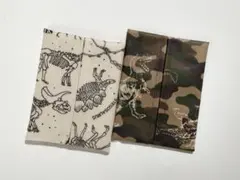 普通サイズ　ラミネート　ティッシュケース2個セット♪恐竜　化石　男の子用