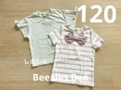 ビーデスビー　しまむら　Tシャツ　女の子　サイズ120 2枚セット